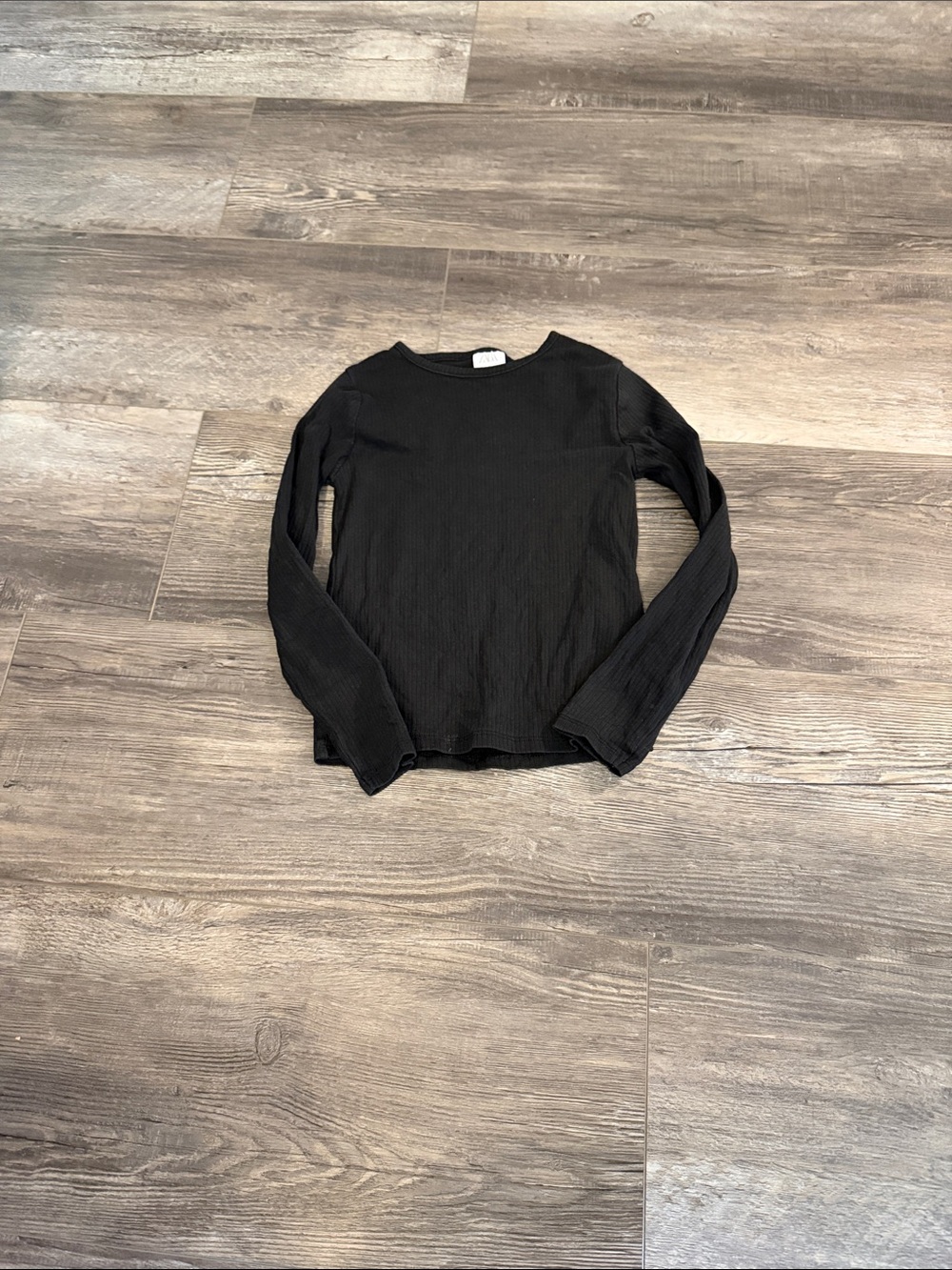 Zara Black Long-Sleeve Kids Tee